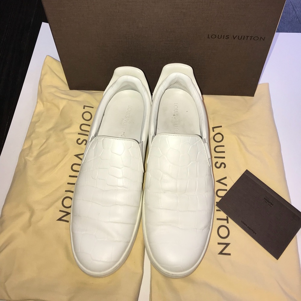 Authentic Men’s Louis Vuitton Leather Slip On Shoe